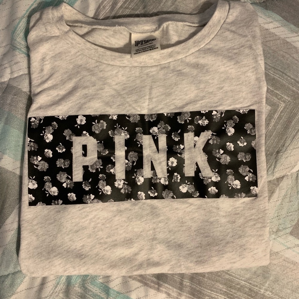 Grey PINK tee